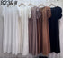 Spring Puffer Sleeves Long Maxi Dresses